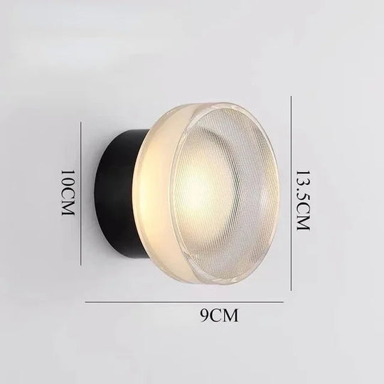 Moderne Vegglampe Rund Design Med Kraftig LED-Belysning 9
