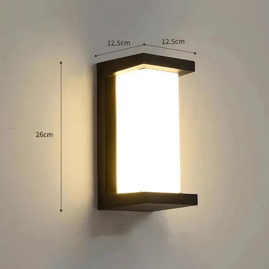 Moderne Vegglampe Utendørs LED for Hage og Terrasse 0