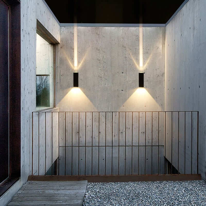 Moderne Vegglampe Utendørs Rektangulær LED Belysning 6W/10W 10