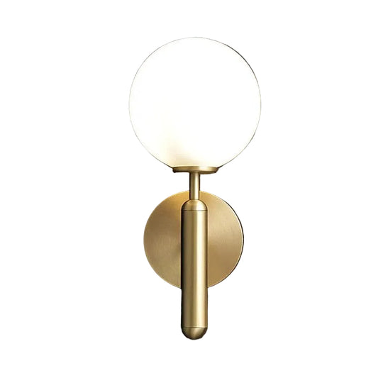 Moderne Vegglampe for Stue, Soverom og Bad - Allsidig Vegglampe med Glass Globe 0