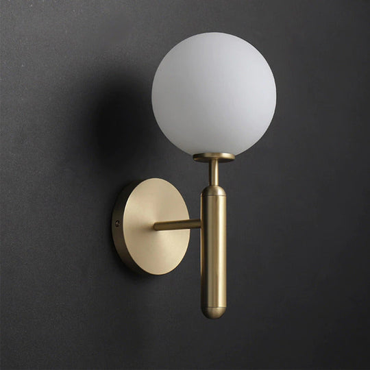Moderne Vegglampe for Stue, Soverom og Bad - Allsidig Vegglampe med Glass Globe 1