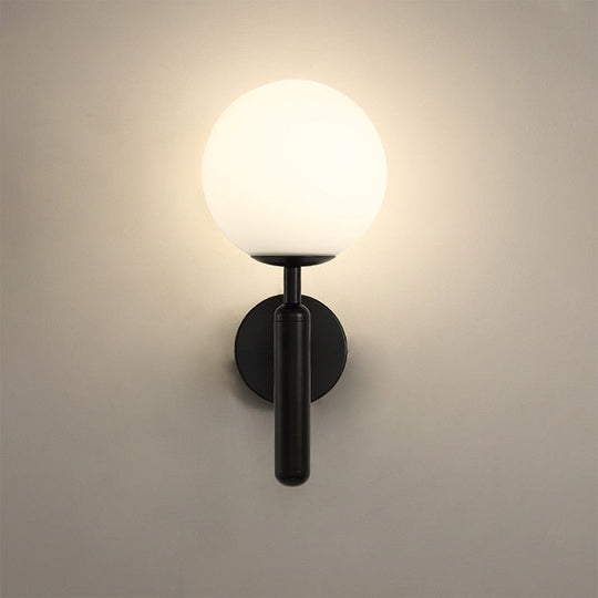 Moderne Vegglampe for Stue, Soverom og Bad - Allsidig Vegglampe med Glass Globe 3
