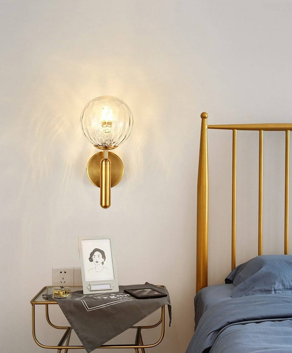 Moderne Vegglampe for Stue, Soverom og Bad - Allsidig Vegglampe med Glass Globe 4
