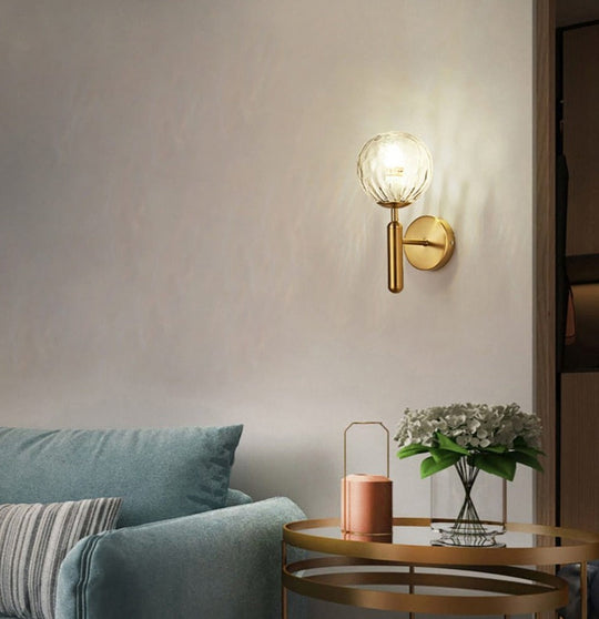 Moderne Vegglampe for Stue, Soverom og Bad - Allsidig Vegglampe med Glass Globe 7