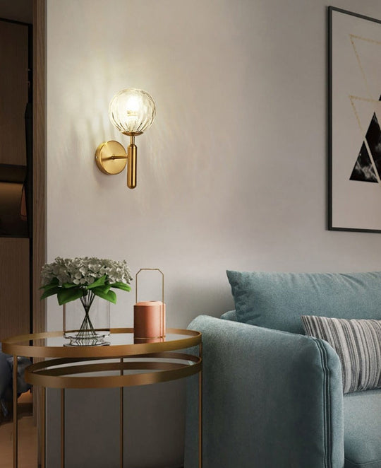 Moderne Vegglampe for Stue, Soverom og Bad - Allsidig Vegglampe med Glass Globe 9