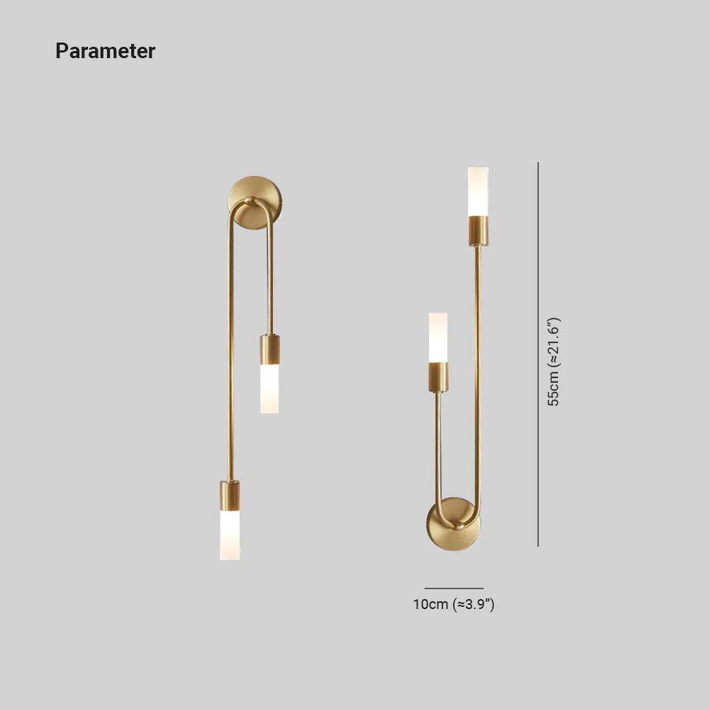 Moderne Vegglampe med 2 Lys for Stue og Soverom 2