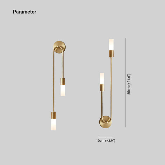 Moderne Vegglampe med 2 Lys for Stue og Soverom 2