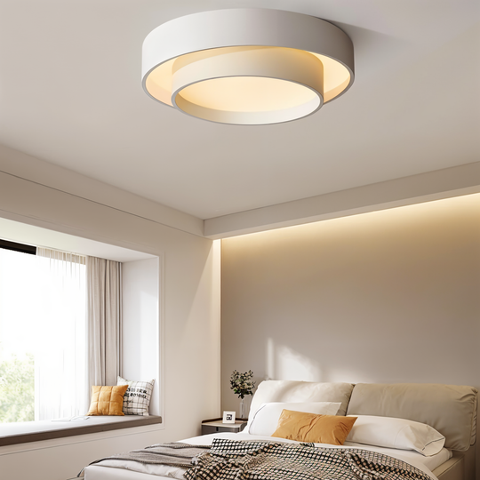 Moderne ringformet LED-taklampe for soverom og stue 1