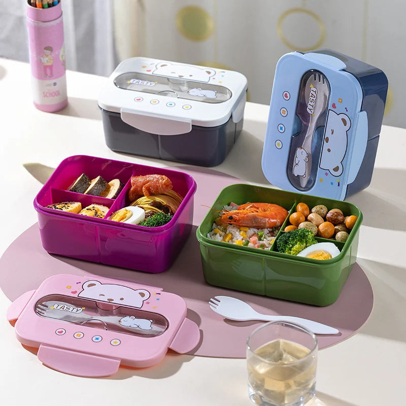 Multifunksjonell Bento-lunsjboks med flere rom for kvinner 3