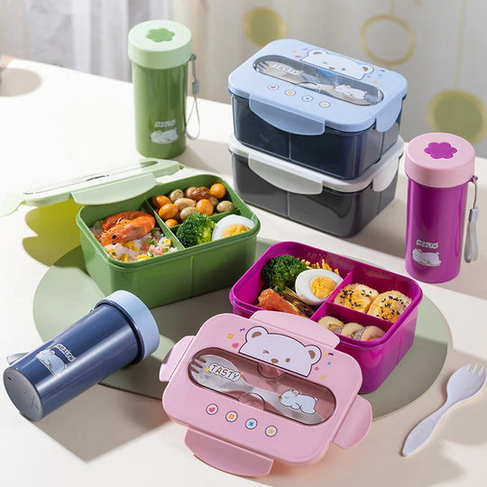 Multifunksjonell Bento-lunsjboks med flere rom for kvinner 6