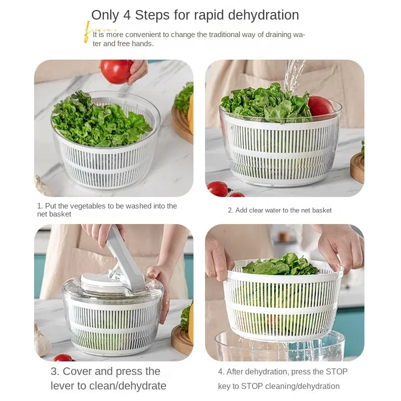 Multifunksjonell Salat Spinner for Grønnsaker 2
