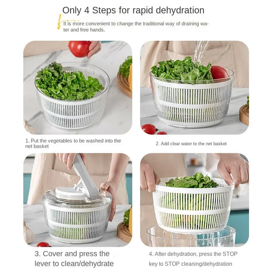Multifunksjonell Salat Spinner for Grønnsaker 2