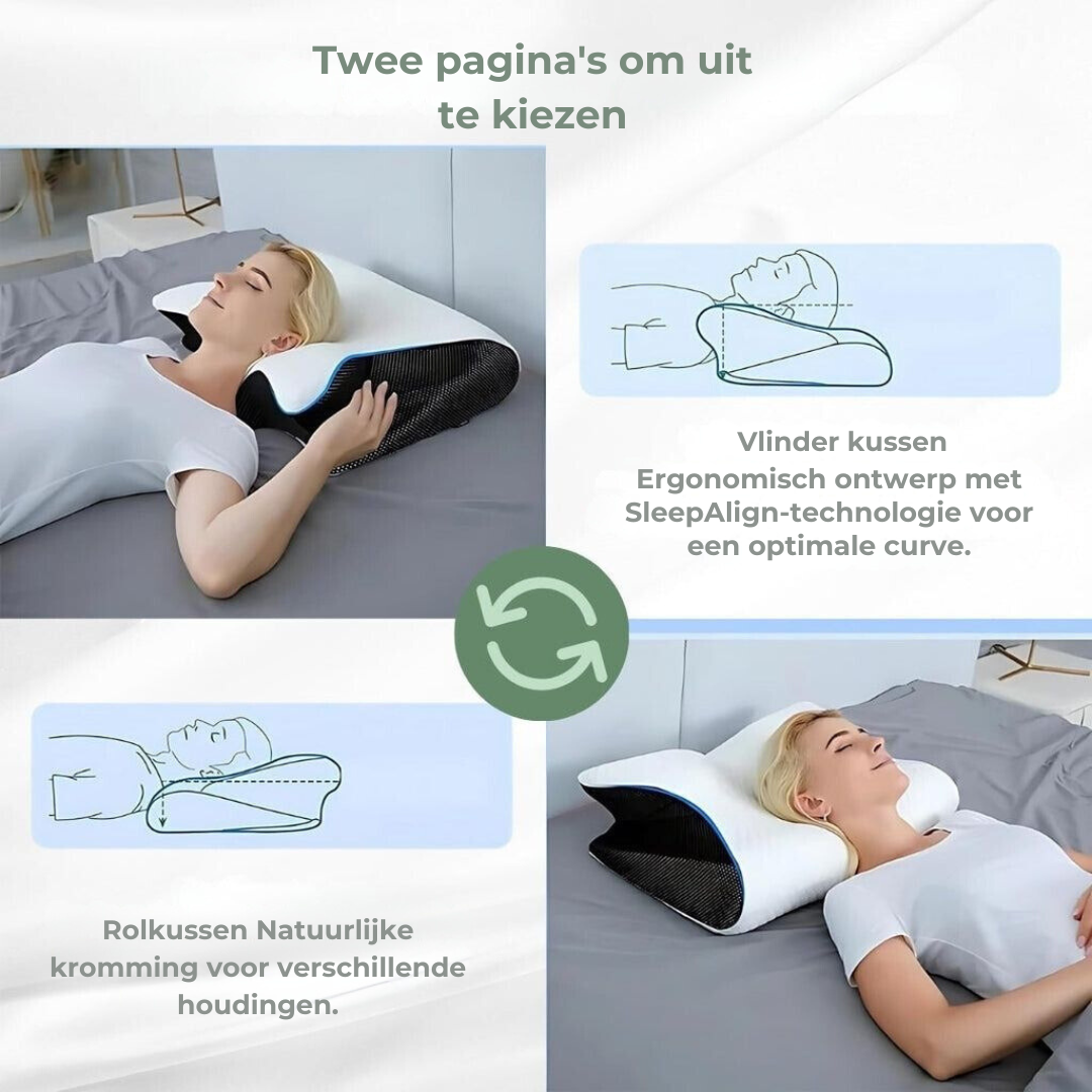 Nakkepute Konturformet for Optimal Støtte til Alle Sovestillinger 5