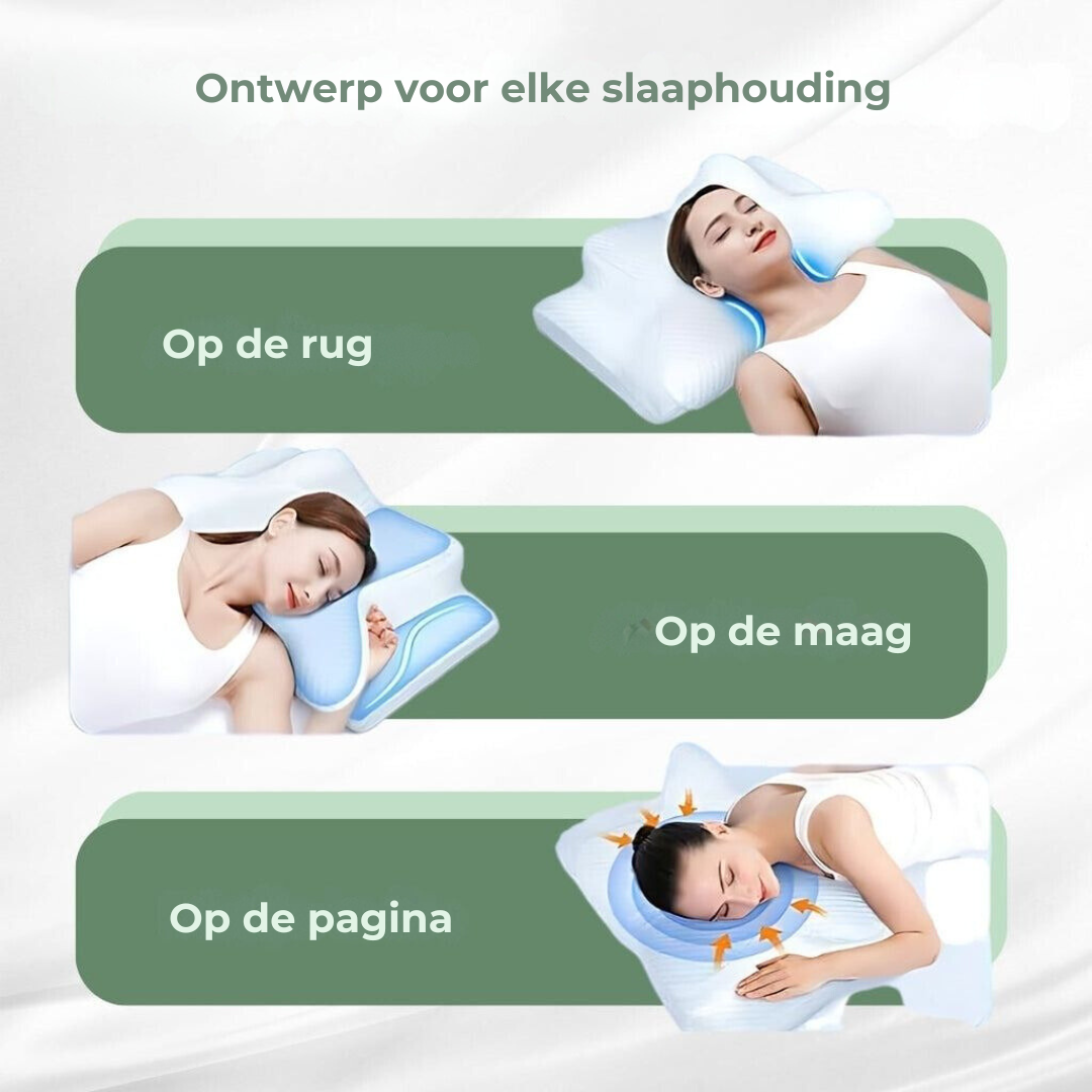 Nakkepute Konturformet for Optimal Støtte til Alle Sovestillinger 6