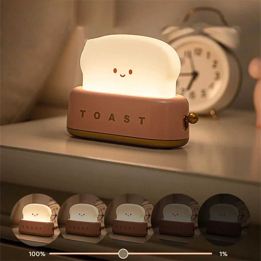Nattlampe Barn Brødrister Design Justerbar Lysstyrke 2