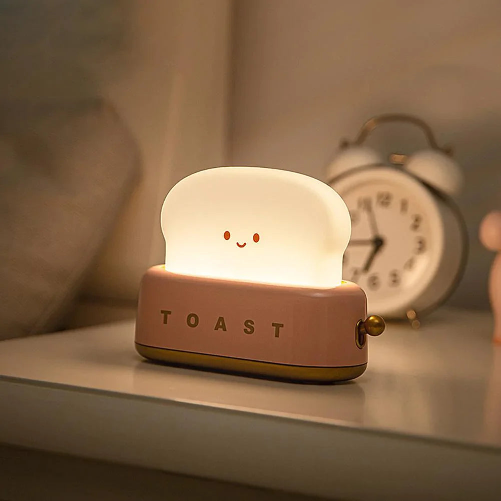 Nattlampe Barn Brødrister Design Justerbar Lysstyrke 7