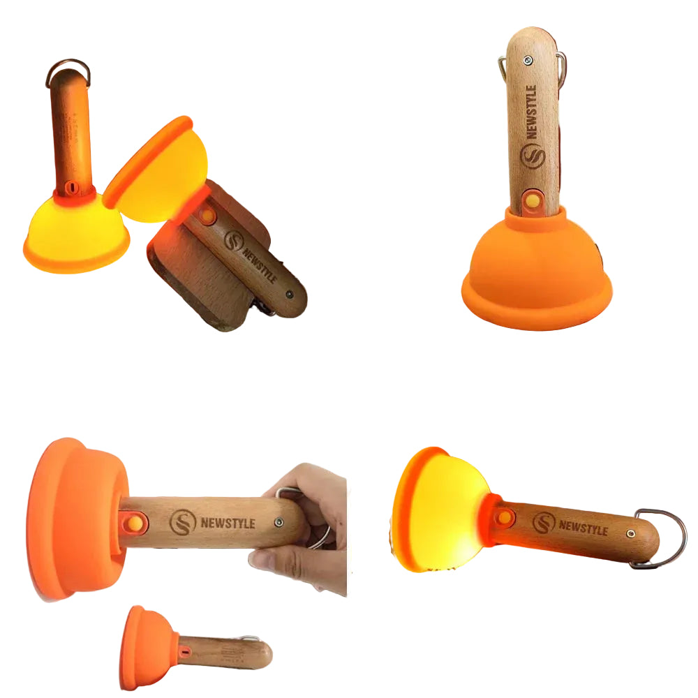 Nattlampe Barn Interaktiv Plunger Design Med Myk Glød 0