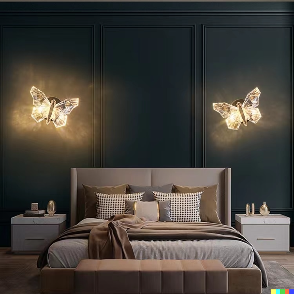 Nordic Butterfly LED Vegglampe 3