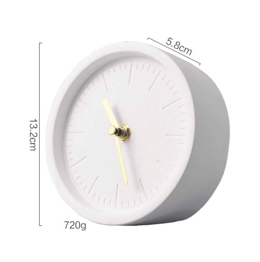 Nordic Desk Clock Cement Style 0