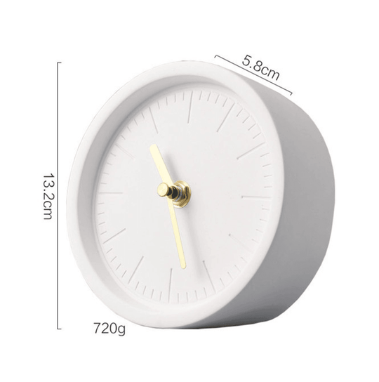 Nordic Desk Clock Cement Style 0