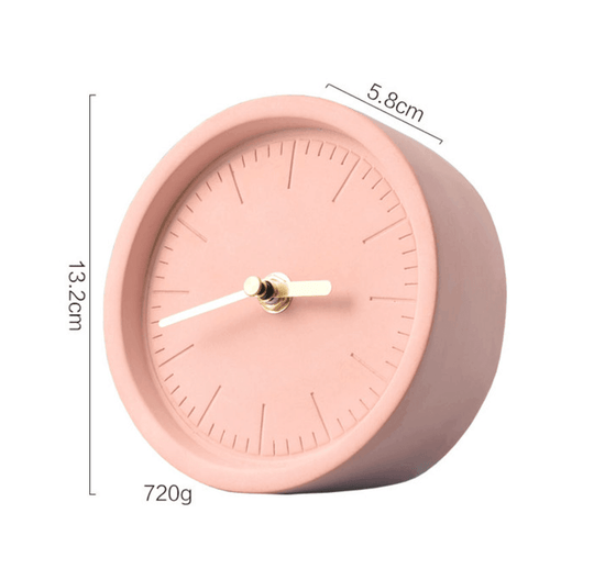 Nordic Desk Clock Cement Style 5