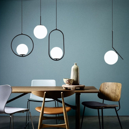 Nordic Glass Pendellampe Moderne Design 1