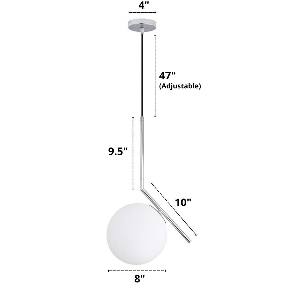 Nordic Glass Pendellampe Moderne Design 10