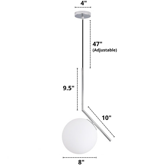 Nordic Glass Pendellampe Moderne Design 10