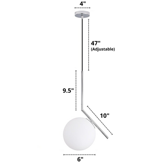 Nordic Glass Pendellampe Moderne Design 13