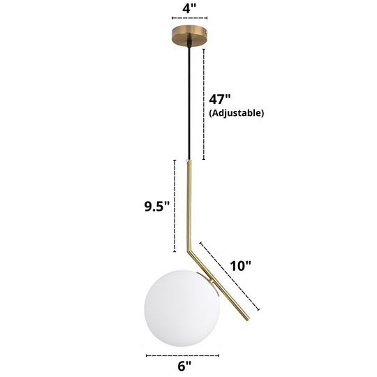 Nordic Glass Pendellampe Moderne Design 15