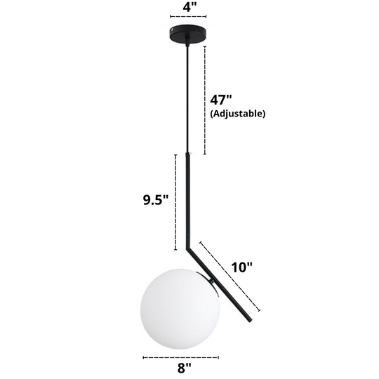 Nordic Glass Pendellampe Moderne Design 18