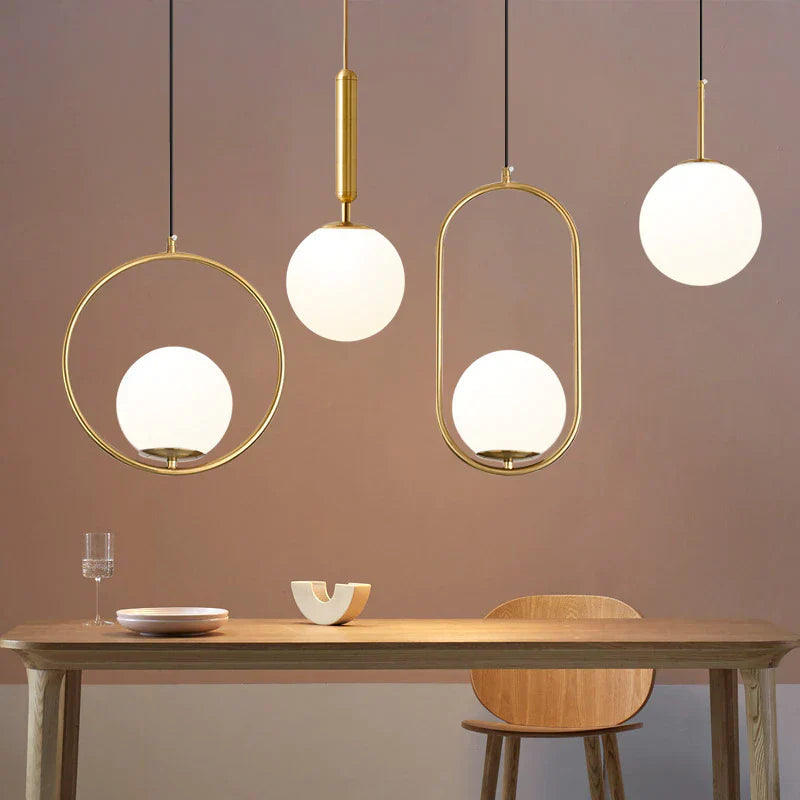 Nordic Glass Pendellampe Moderne Design 2