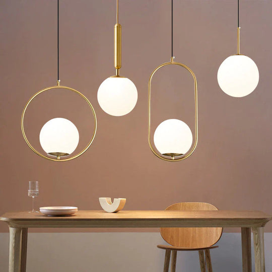 Nordic Glass Pendellampe Moderne Design 2