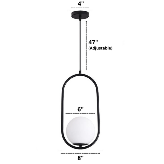 Nordic Glass Pendellampe Moderne Design 22
