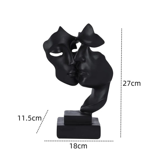 Nordic Mask Statue Abstrakt Design 6
