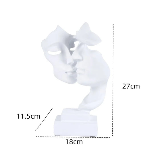 Nordic Mask Statue Abstrakt Design 8