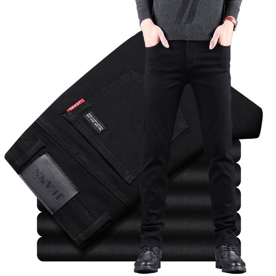 Pure Black Slim Jeans for menn