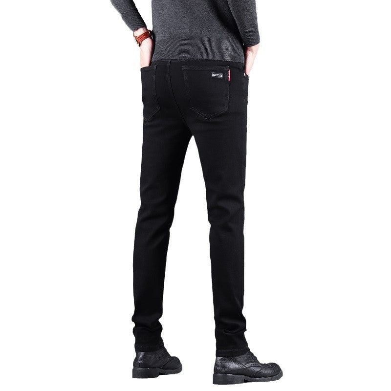 Pure Black Slim Jeans for menn