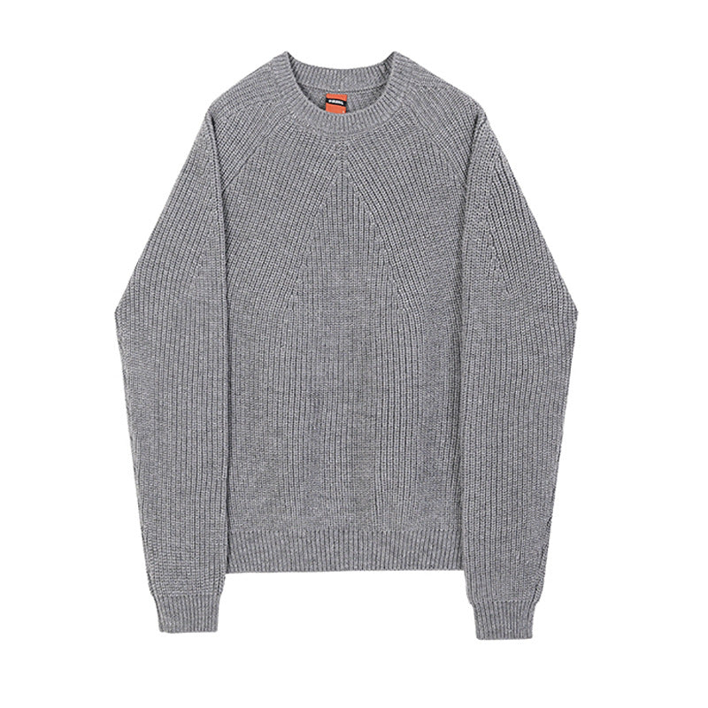 Herre Langærmet Strikket Sweater Avslappet Stil