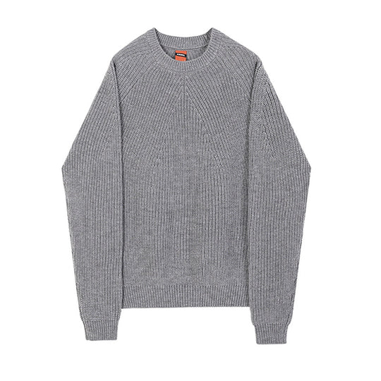 Herre Langærmet Strikket Sweater Avslappet Stil
