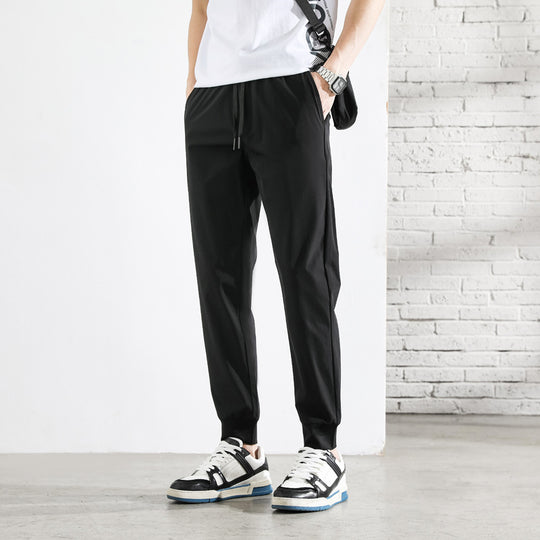 Herre Joggebukser Tapered Passform med Glidelåslommer