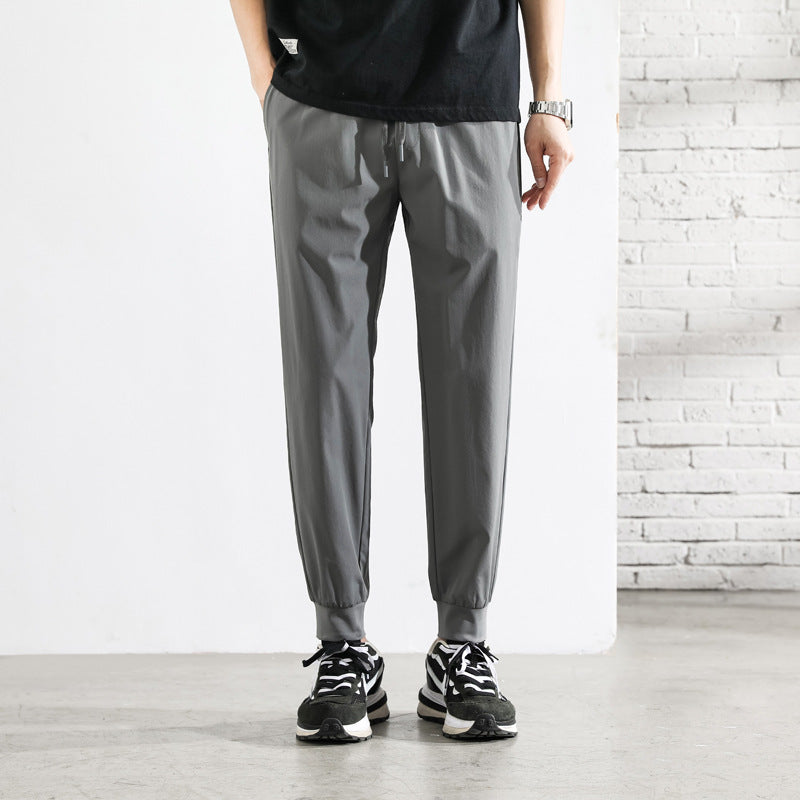 Herre Joggebukser Tapered Passform med Glidelåslommer