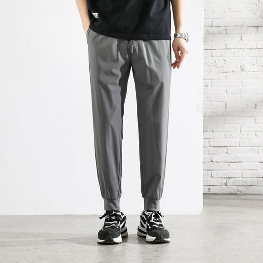 Herre Joggebukser Tapered Passform med Glidelåslommer