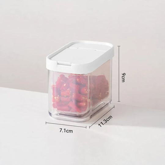 Oppbevaringsboks Med Lokk For Kjøkkenurter Og Grønnsaker, Lufttett Design, Ventilert For Friskhet 6