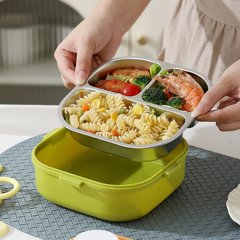 Oppbevaringsboks for snacks med to rom og lufttett forsegling 2