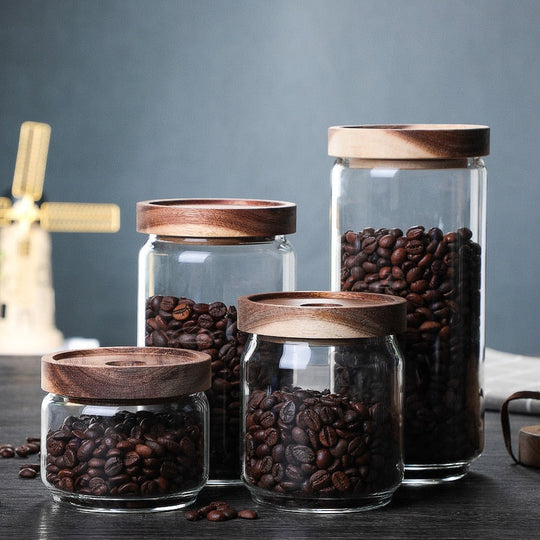 Oppbevaringskrukke for Kaffe og Korn - Lufttett Design 1