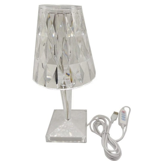 Oppladbar Bordlampe med Diamant-inspirert Design for Soverommet 0