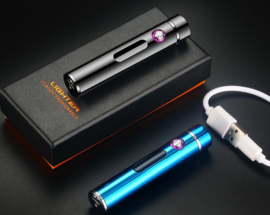 Oppladbar Elektrisk Lighter Kompakt Vindresistent 4