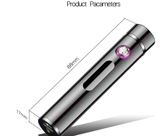 Oppladbar Elektrisk Lighter Kompakt Vindresistent 5