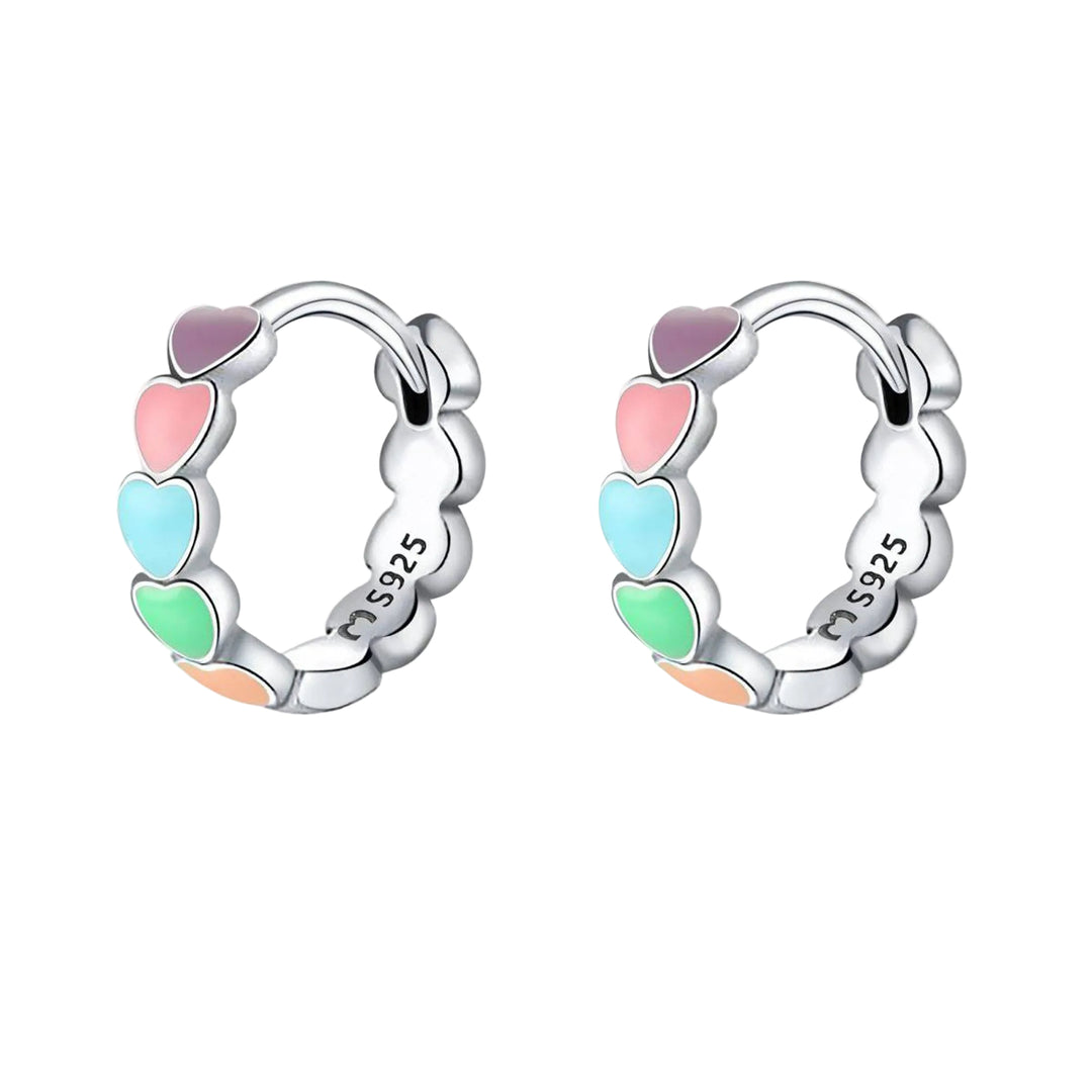 Øredobber med Fargerike Hjerter 0